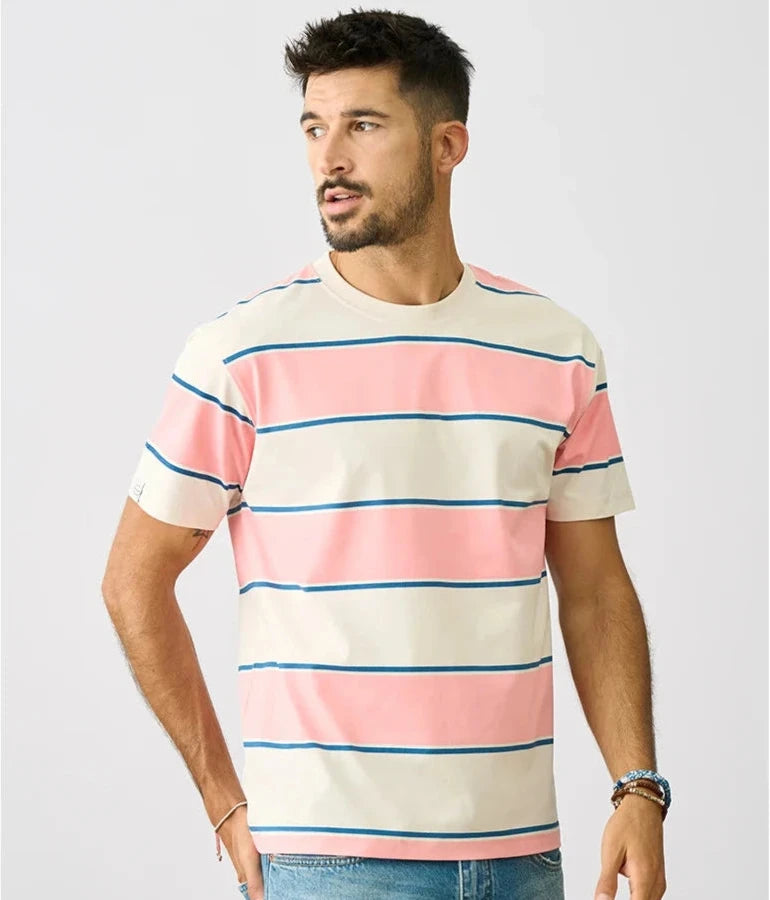 Sorona Cooling Striped T-Shirt Summer New 2025