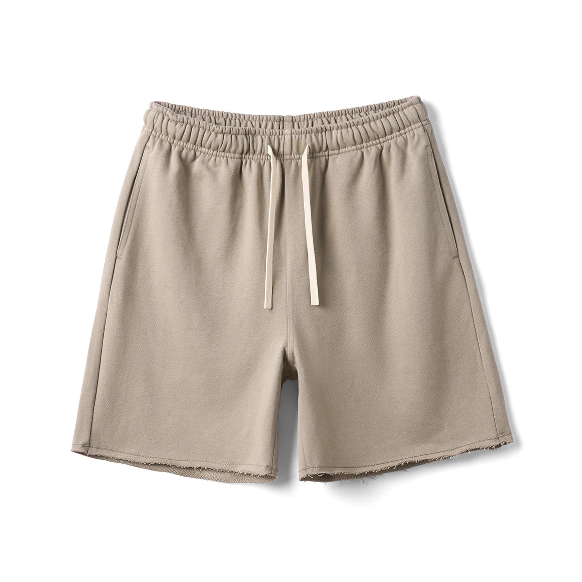 Oversized Raw Hem Shorts