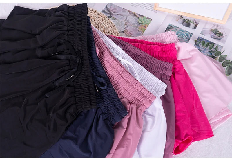 2-in-1 Flowy Athletic Shorts – Feminine &amp; Functional