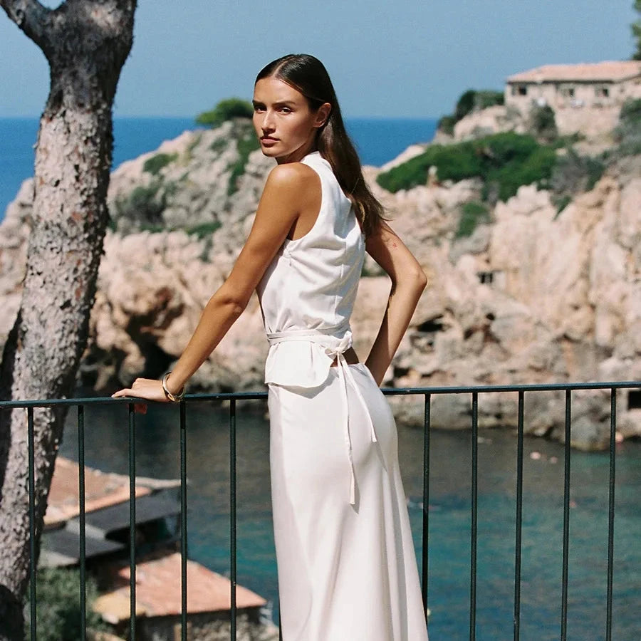 Silky Summer Tank & Skirt Set – Loose-Fit Elegance