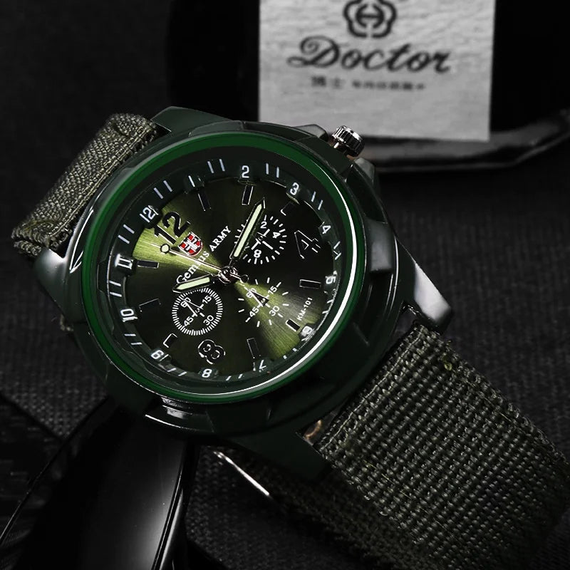 Kegllect Men’s Nylon Strap Watch – Rugged Elegance