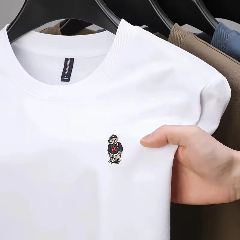 Cotton Luxury Embroidered T-Shirt
