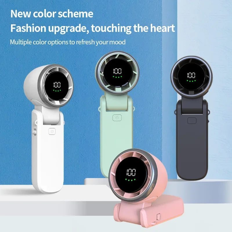 Folding Turbo Neck & Desktop Mini Fan