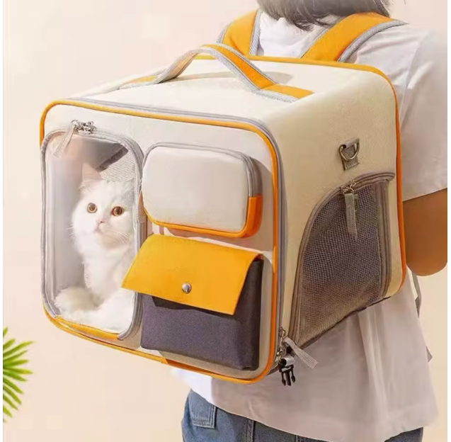 Portable Pet Trolley Suitcase – Travel in Style with Your Cat or Dog