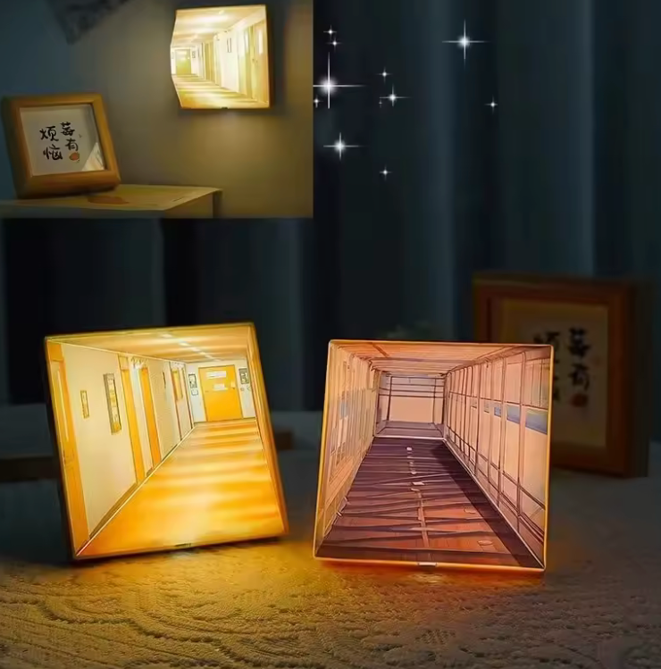3D Naked Eye Wall Light – USB LED Atmosphere Lamp