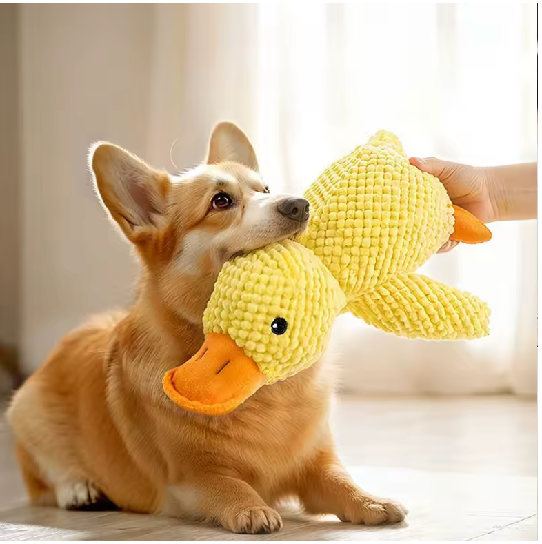 Plush Duck Chew Toy – Quacking Sound for Dogs