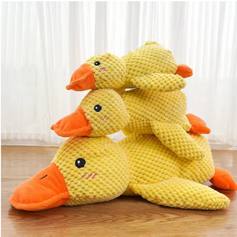 Plush Duck Chew Toy – Quacking Sound for Dogs