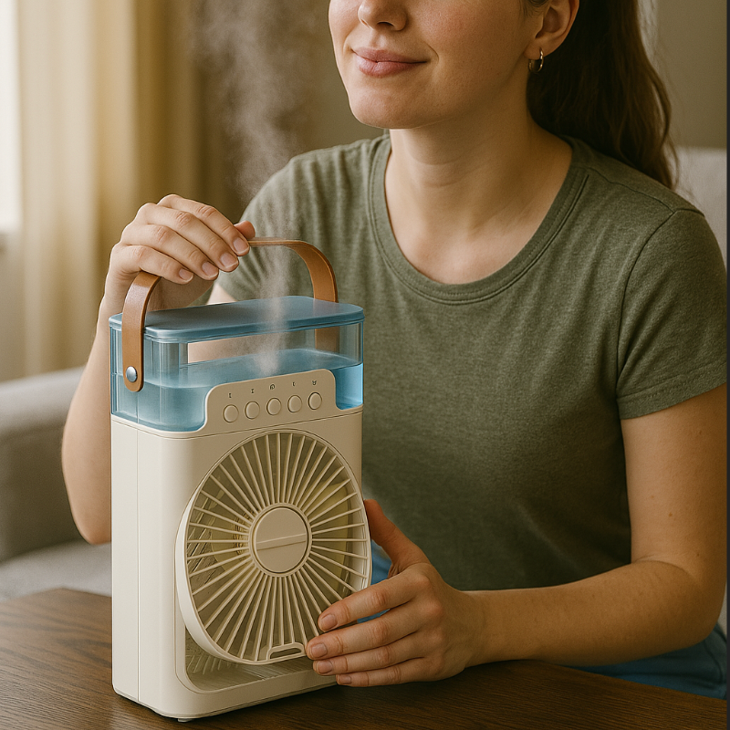 Portable Humidifier Fan – Personal Air Cooler