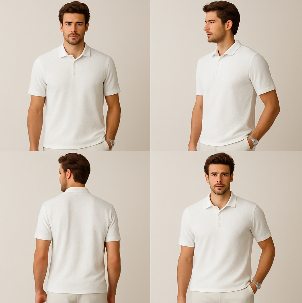 2025 Summer Men’s Floral Polo Shirt