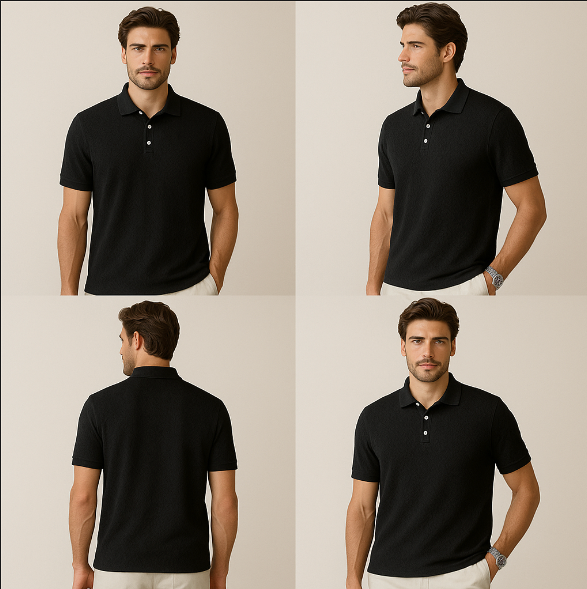 2025 Summer Men’s Floral Polo Shirt