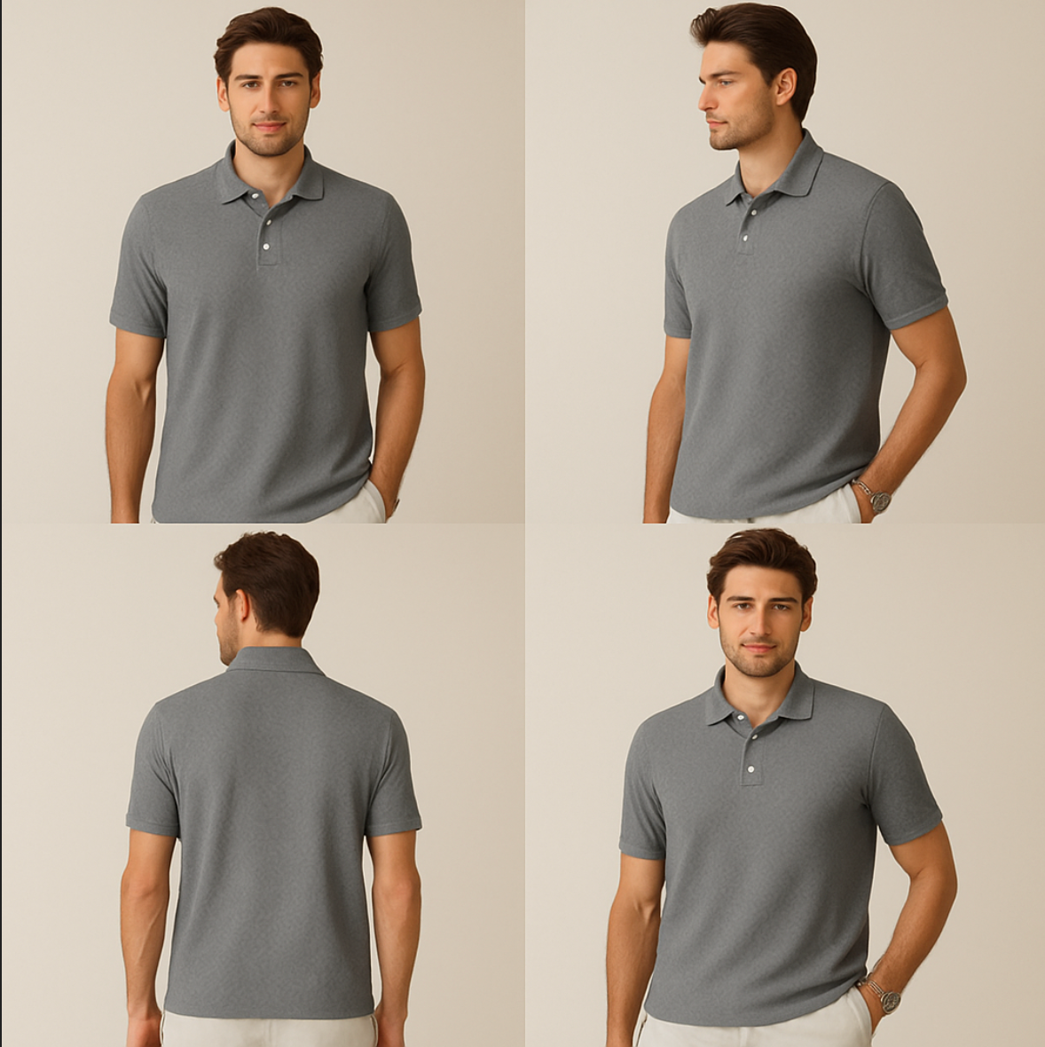 2025 Summer Men’s Floral Polo Shirt