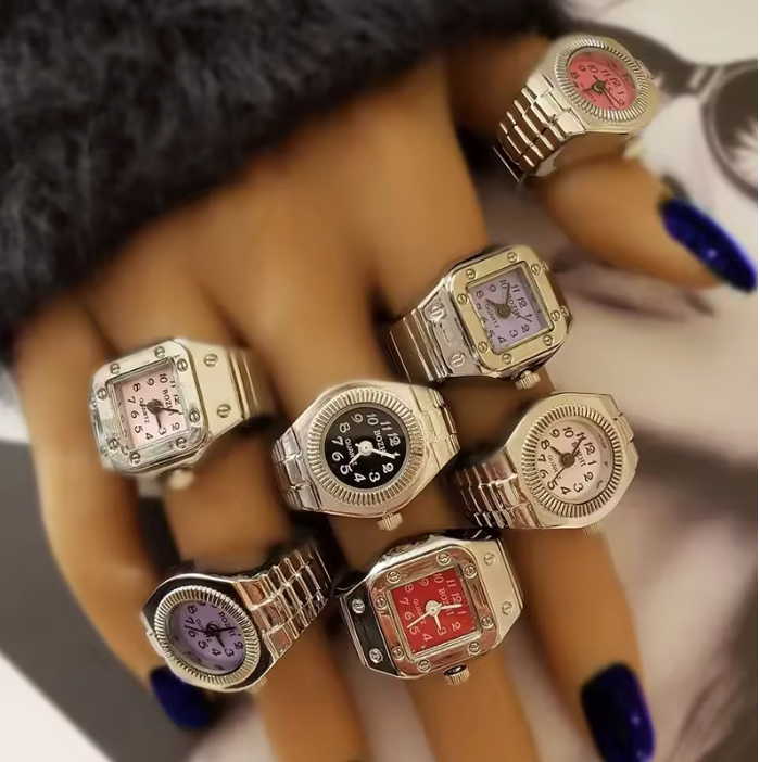 Retro Watch Ring – Hip-Hop Punk Style