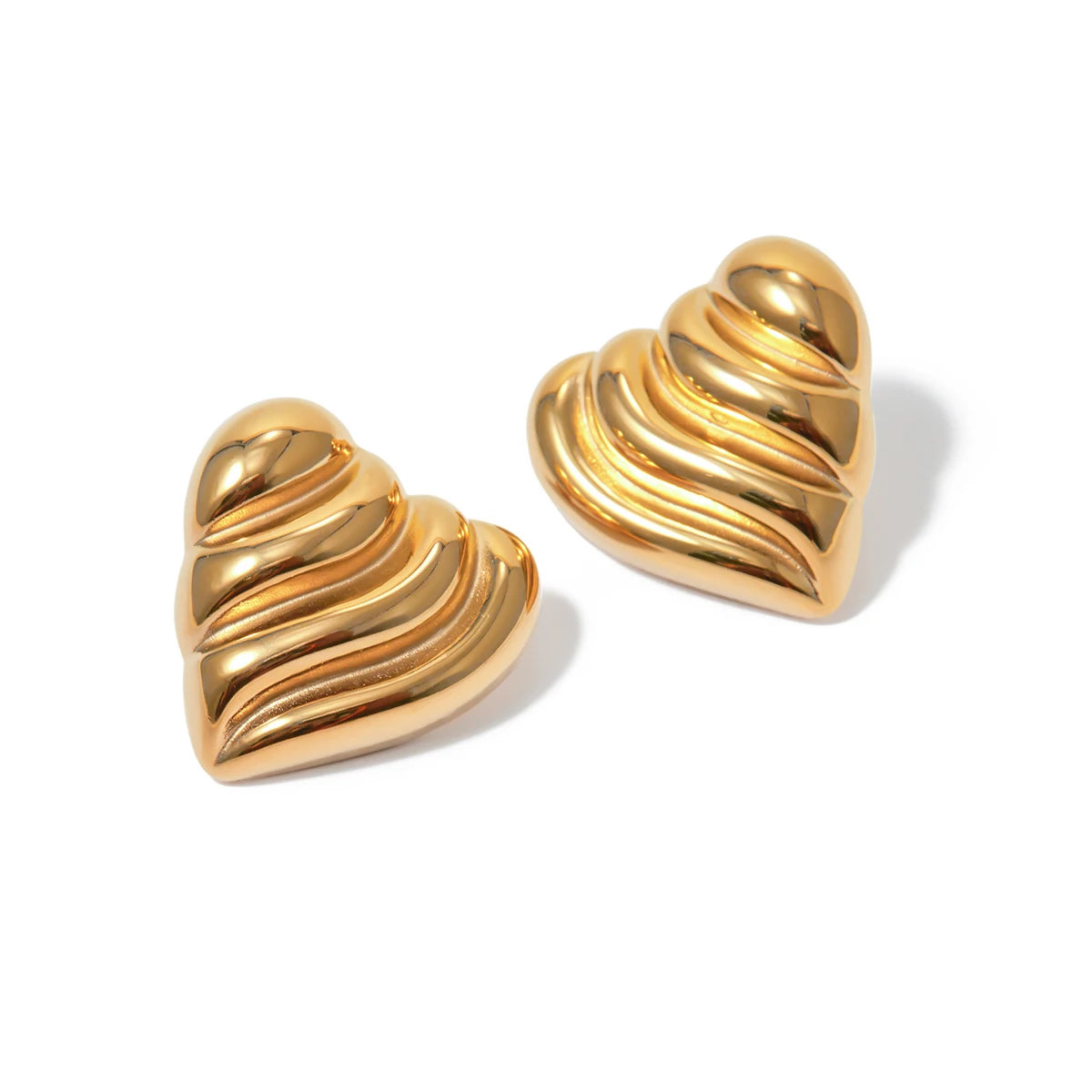 Wavy Heart Earrings