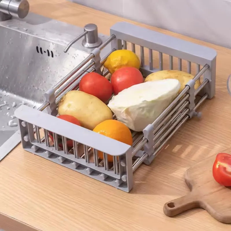 Adjustable Over-the-Sink Dish Drying Rack