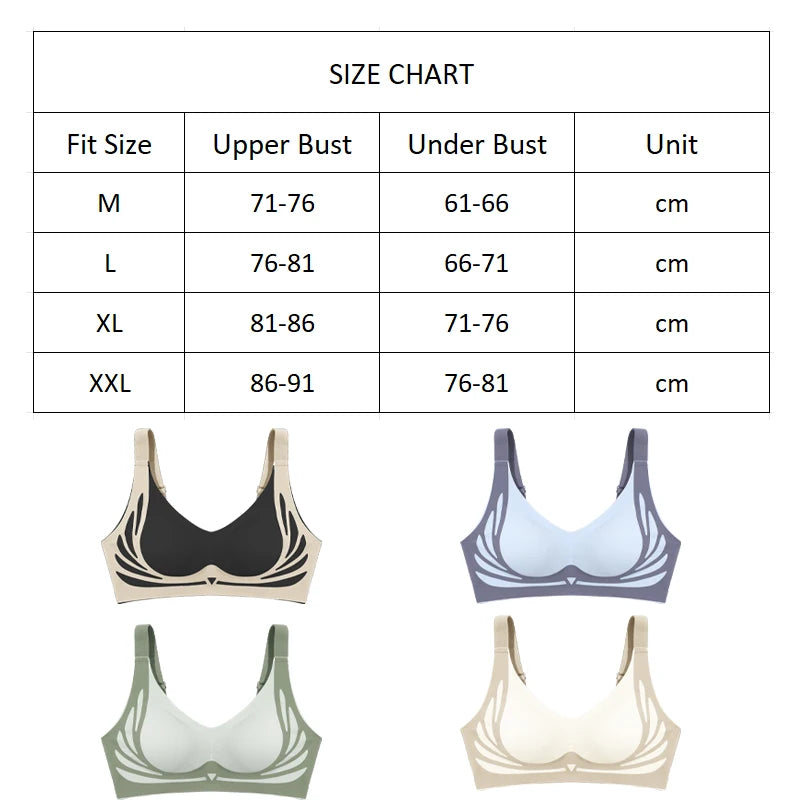 Super Gather Push-Up Bra – Seamless Full Cup Comfort