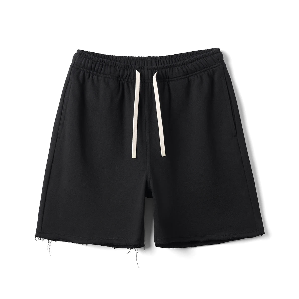 Oversized Raw Hem Shorts