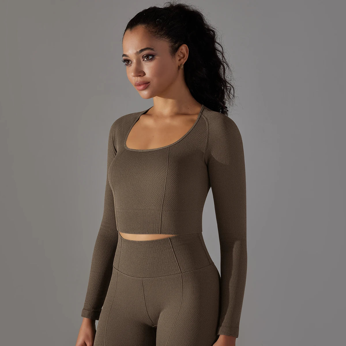 Women’s Long Sleeve Yoga Crop Top