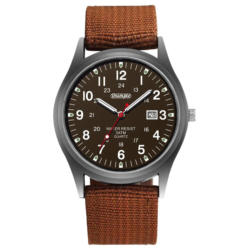 Men’s Luxury Military-Style Quartz Watch
