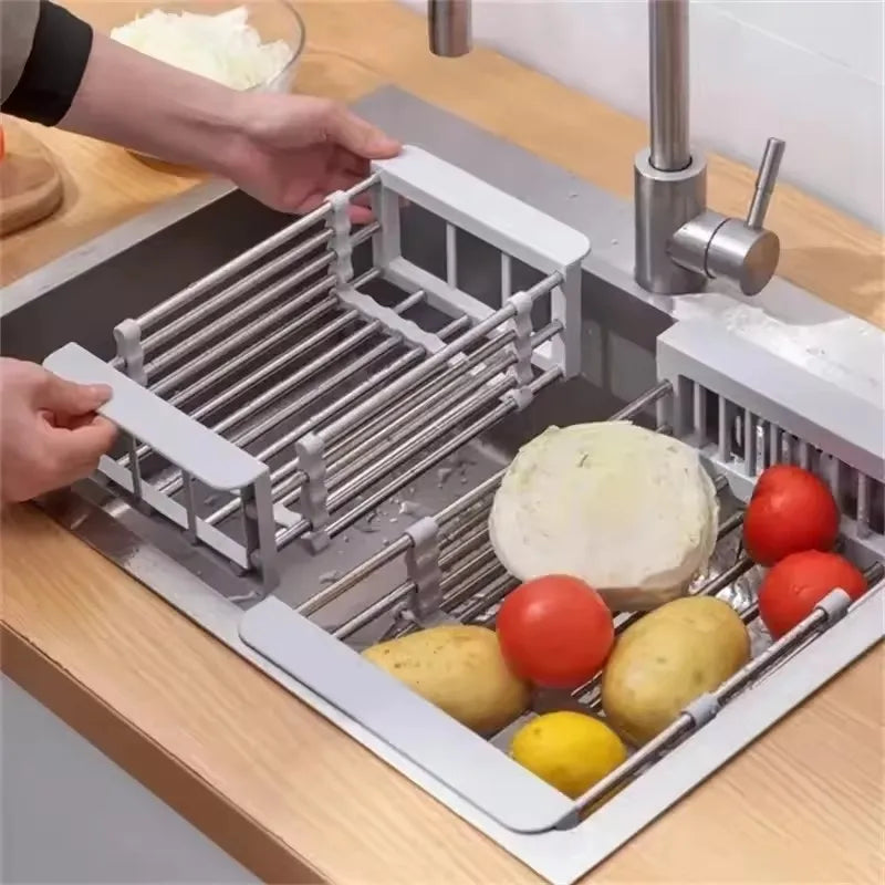 Adjustable Over-the-Sink Dish Drying Rack