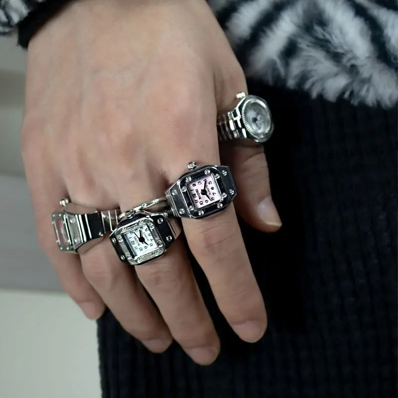 Retro Watch Ring – Hip-Hop Punk Style