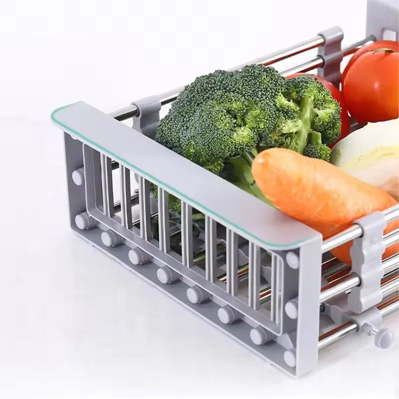 Adjustable Over-the-Sink Dish Drying Rack