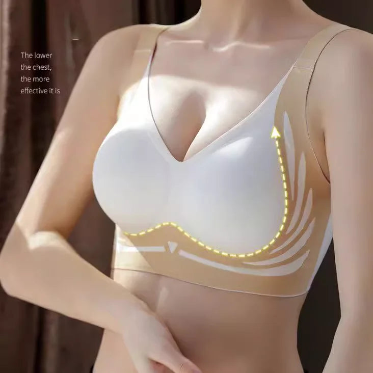 Super Gather Push-Up Bra – Seamless Full Cup Comfort