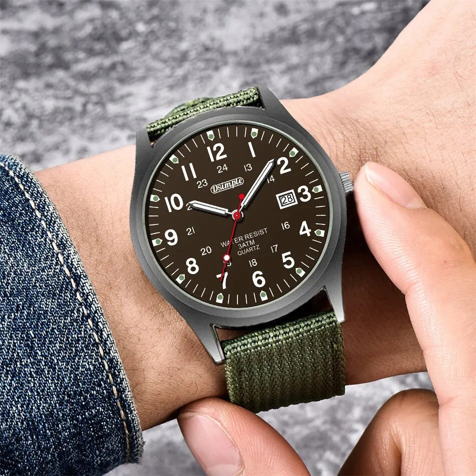 Men’s Luxury Military-Style Quartz Watch